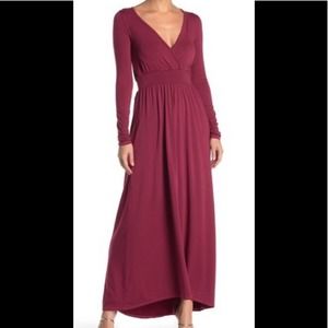 NWT Go Couture Long Sleeve Maxi Dress